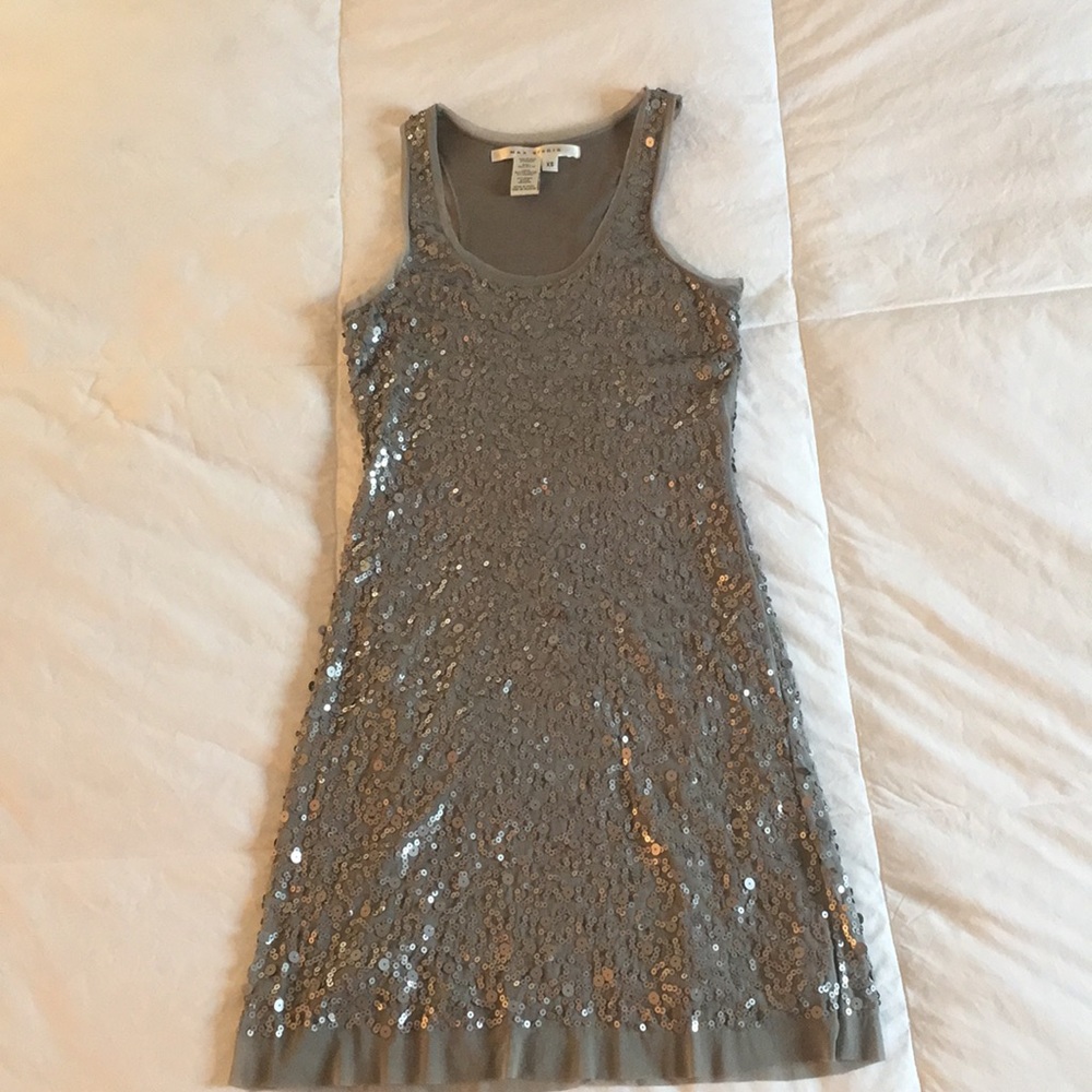 Sequined grey dress